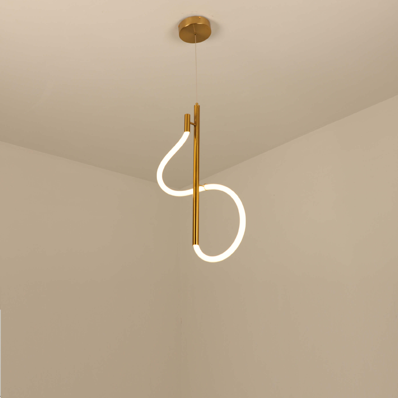 Luz colgante de LED espiral