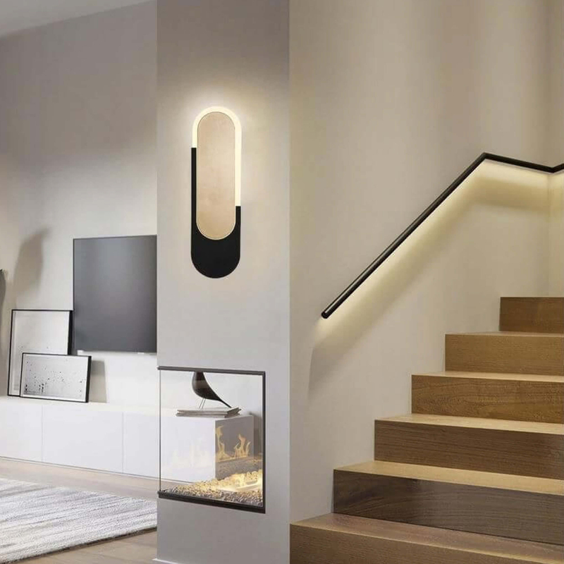 Aplique de pared empotrado para sala de estar