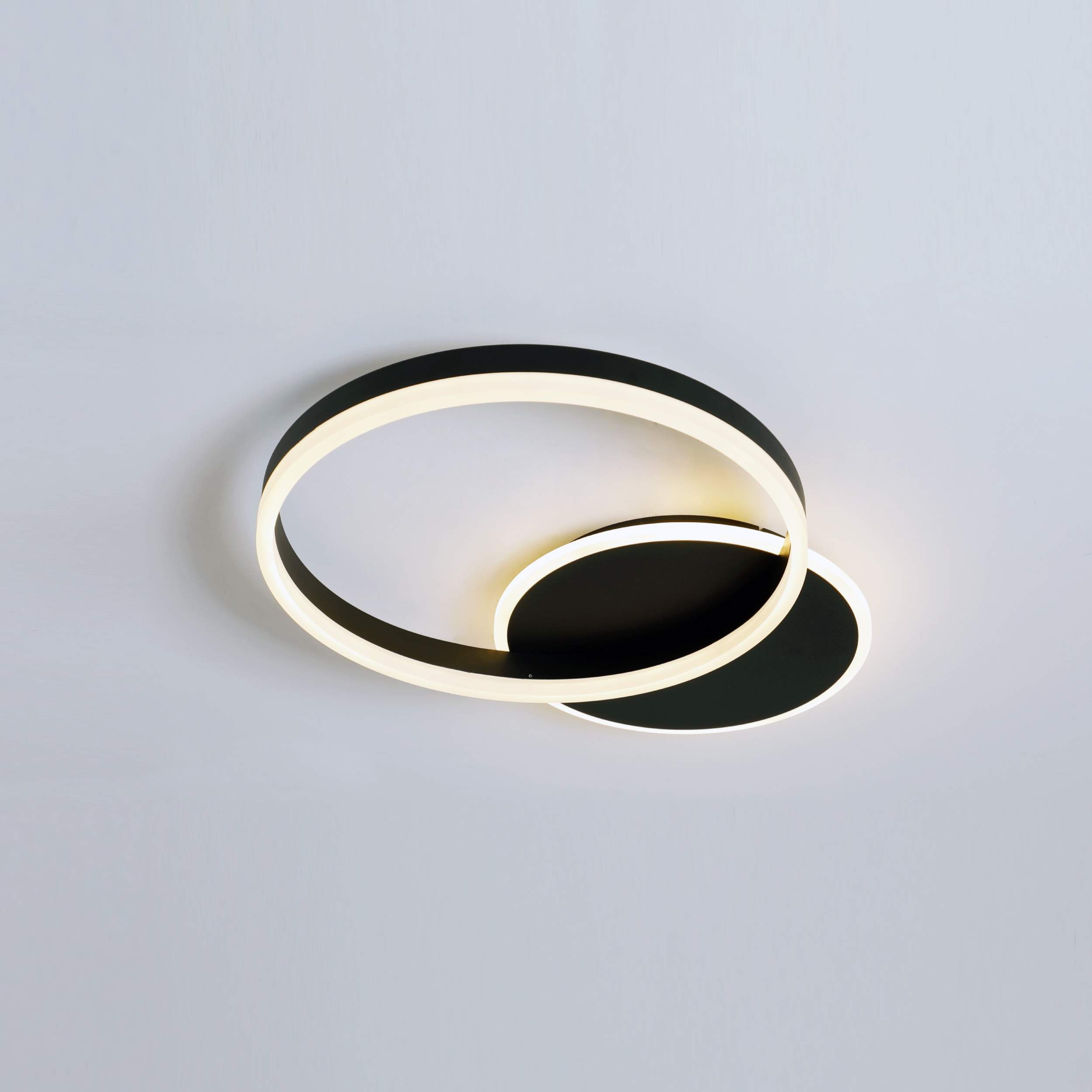 Luz de techo - cepillado de aluminio - ópalo acrílico