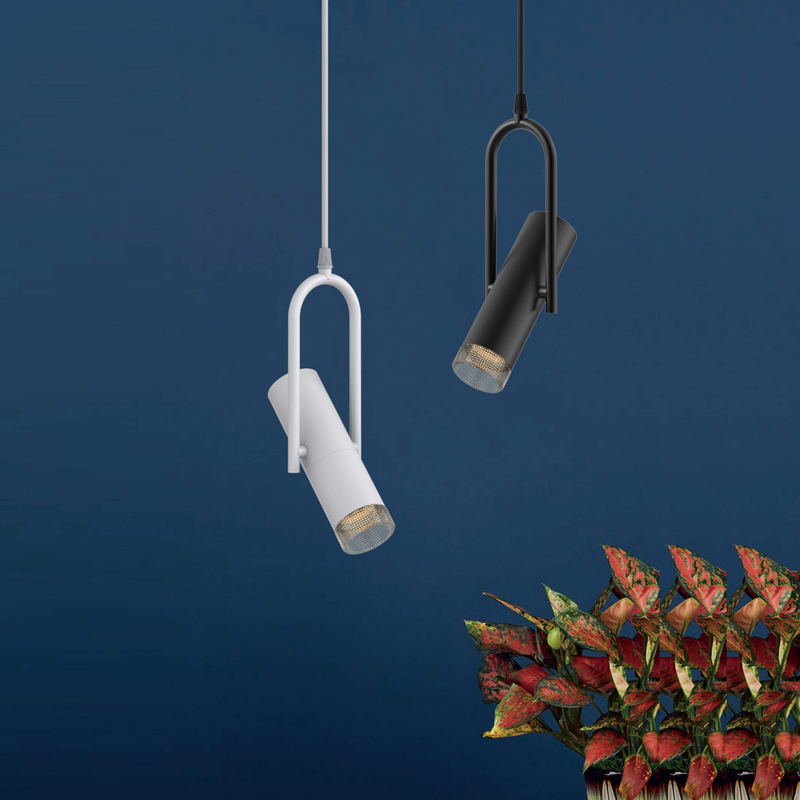 Luz colgante de cilindro de flauta ajustable GU10 