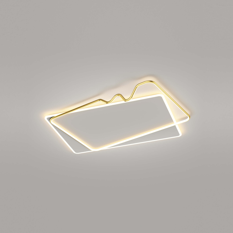 Luz de techo LED moderna, lámpara de techo de montaje empotrado de araña LED regulable, accesorio de lámpara de techo con anillo de Control remoto