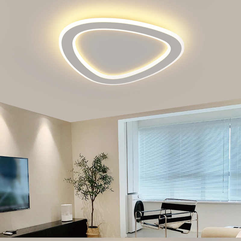 Elegante Luz De Techo LED Lineal De Acrílico,Luz Blanca 3000K A 6000K Regulable,Accesorio De Techo Moderno Para Salas De Estar Y Dormitorios