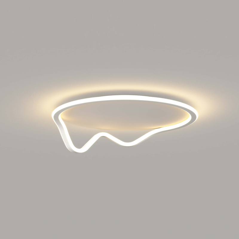 Luz de techo de silicona con anillos acrílicos de perfil curvo circular