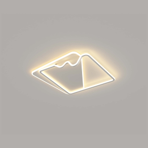 Lámpara de techo contemporánea de montaje empotrado, luces de techo de aluminio