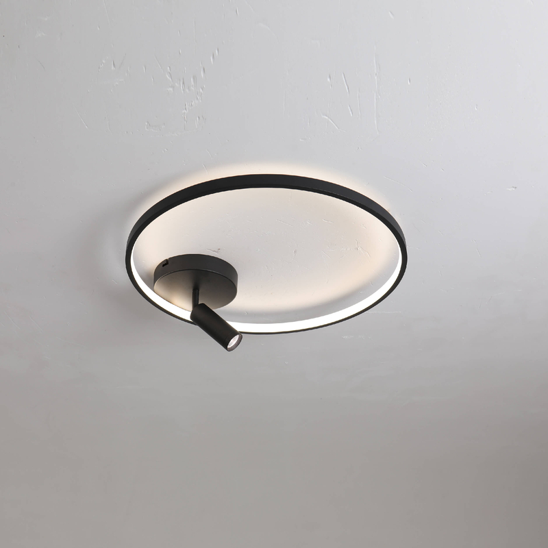 Luces de riel de techo LED redondas y cuadradas modernas