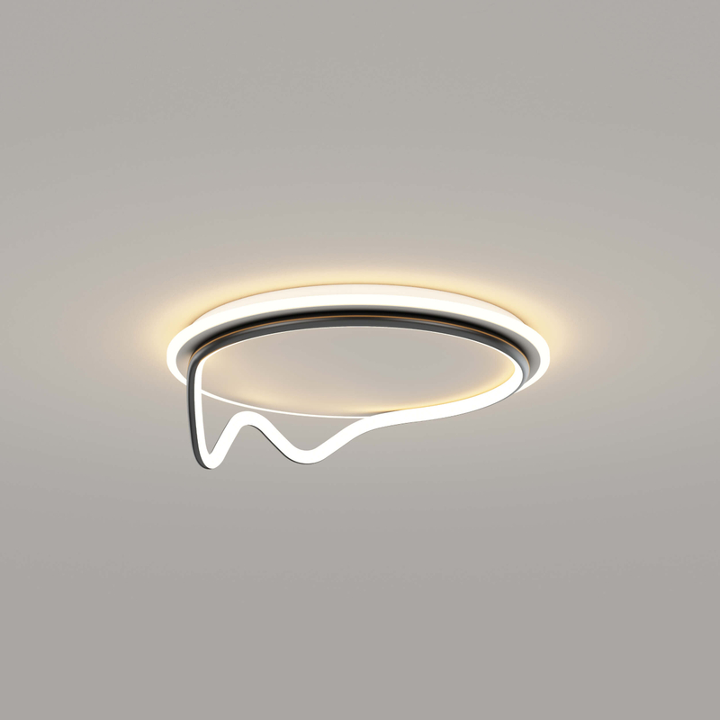 Luz de techo LED moderna, lámpara de techo de montaje empotrado de araña LED regulable, accesorio de lámpara de techo con anillo de Control remoto