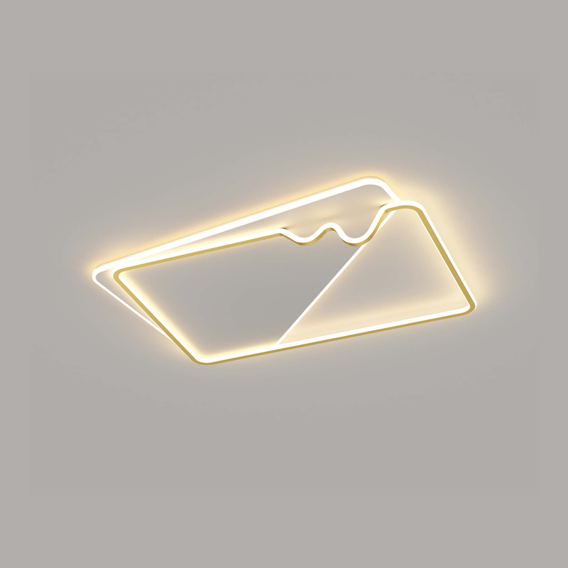 Lámpara de techo contemporánea de montaje empotrado, luces de techo de aluminio