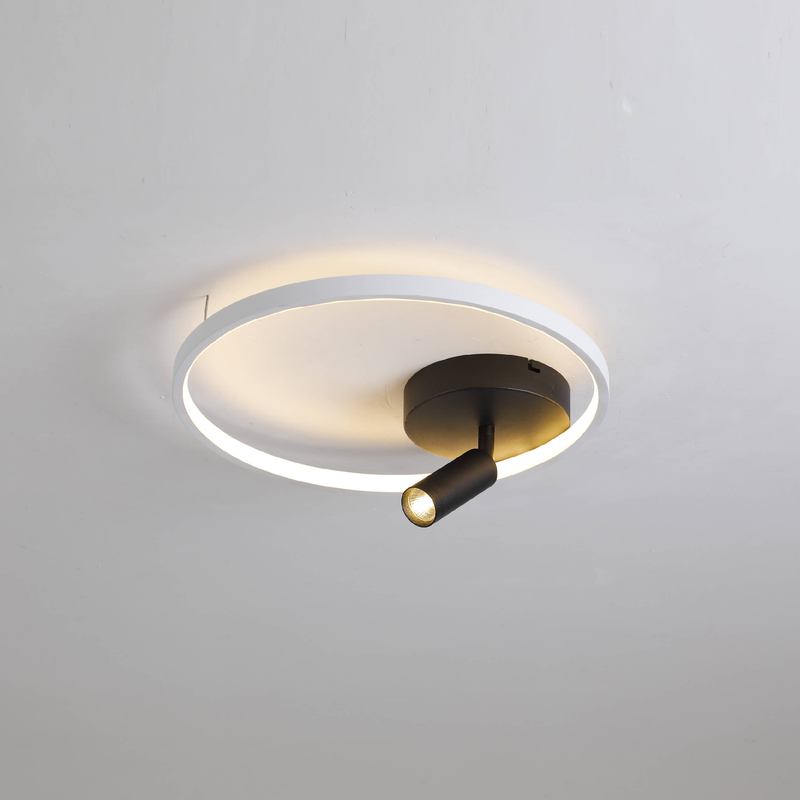 Luces de riel de techo LED redondas y cuadradas modernas