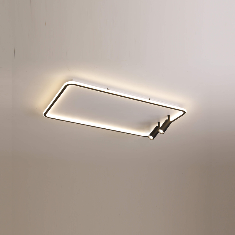 Luz de techo LED con foco LED cuadrado simple y doble 
