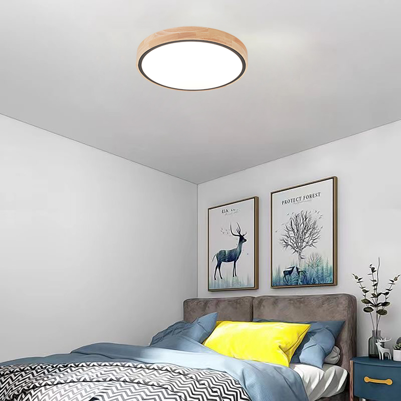 Luz de techo de la lámpara LED de madera