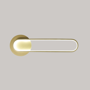 Apliques de luz con acabado dorado para sala de estar