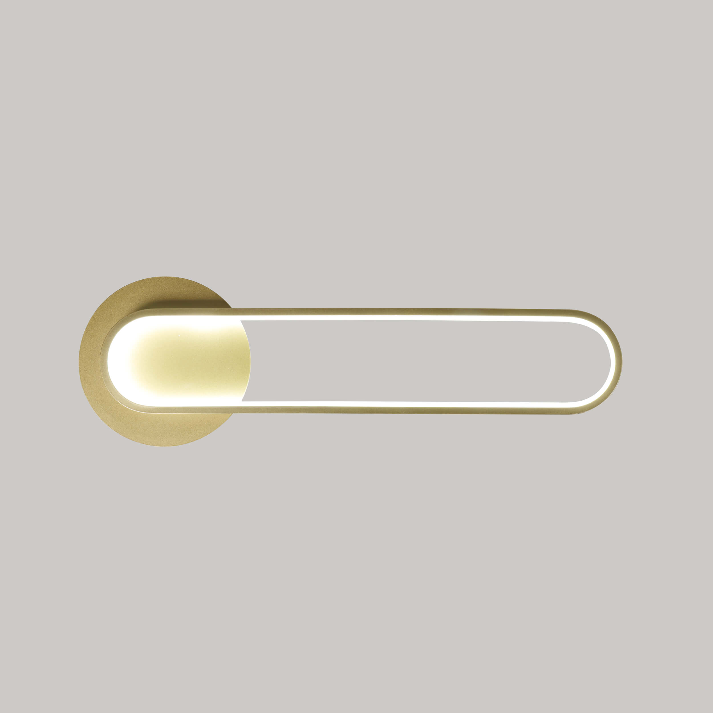 Apliques de luz con acabado dorado para sala de estar