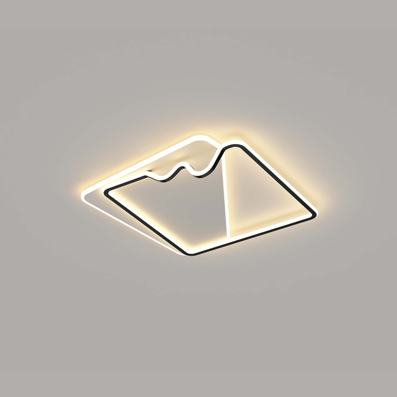 Lámpara de techo contemporánea de montaje empotrado, luces de techo de aluminio