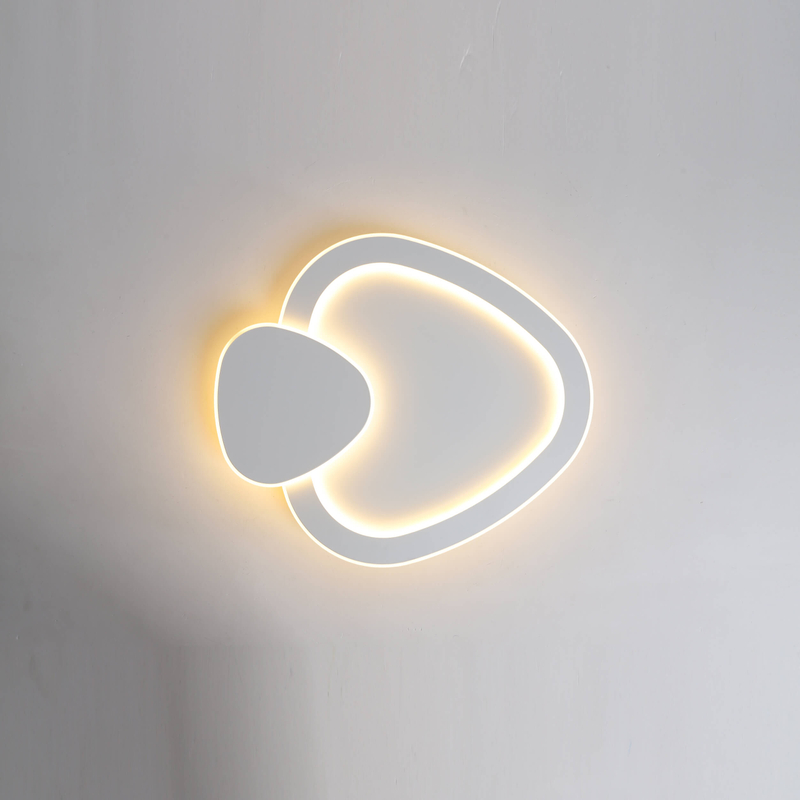 Lámpara de techo moderna blanca para comedor, accesorios de iluminación LED regulables, luz de montaje empotrado