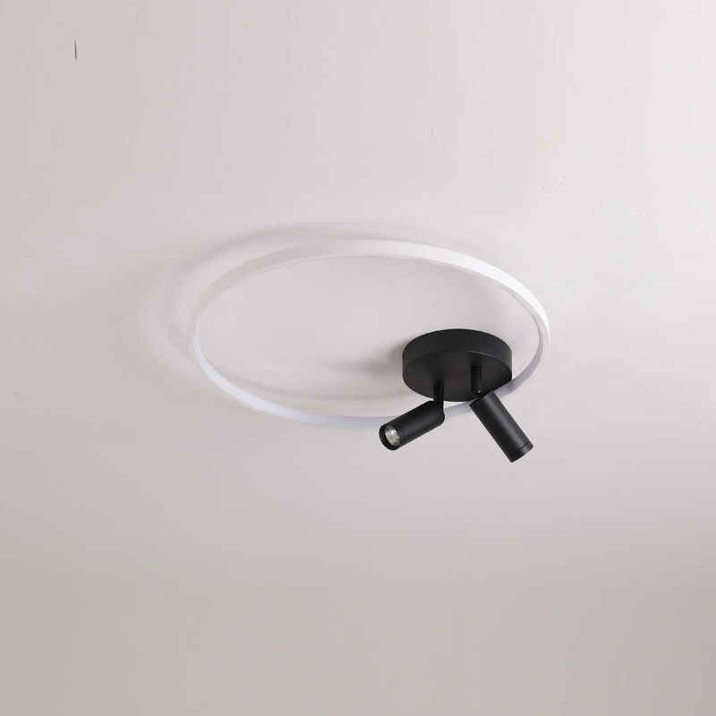 Luces de riel de techo LED redondas y cuadradas modernas