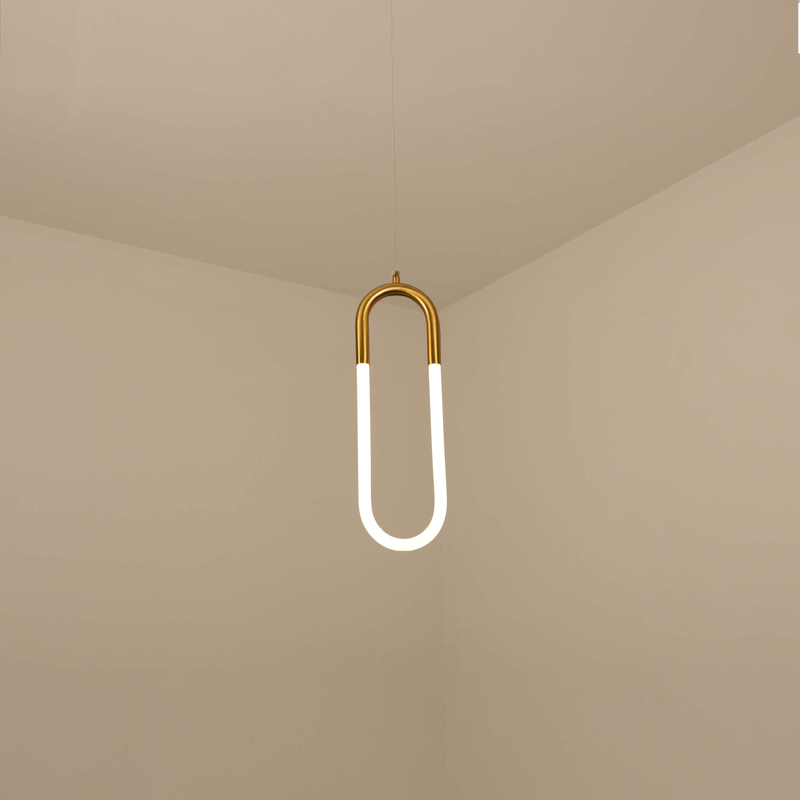 Lámpara de araña circular moderna para interiores