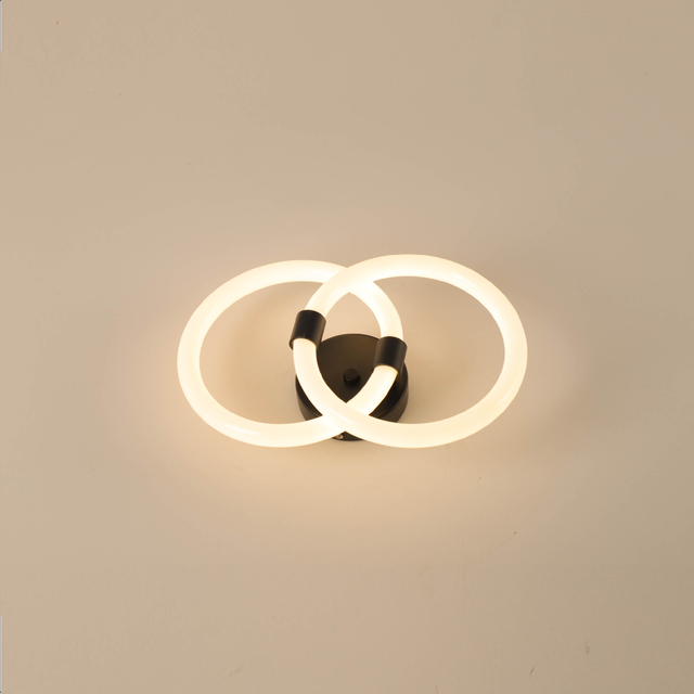Luz colgante de círculo de oro minimalista 