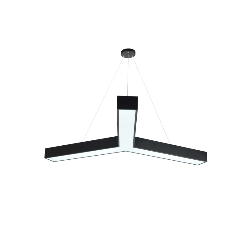 Luz de oficina lineal en forma de Y
